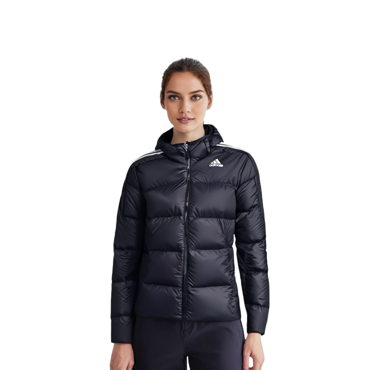 (Women) adidas Winter Hooded Down Jacket Black - Casual and Warm International Version. GT9175 圖 8