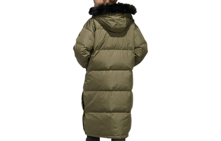 Lookbook (Women) adidas Winter Outdoor Long Down Parka for Women in Original Khaki Brown EH3981