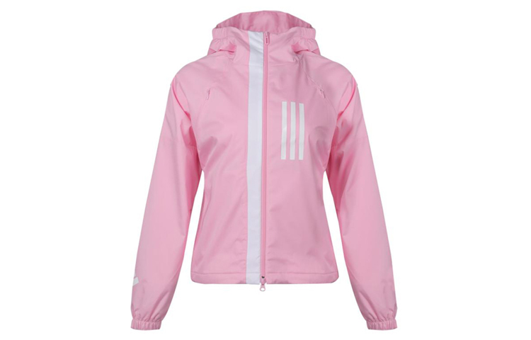 (Women) adidas WND Pink Hooded Sport Jacket DZ0036