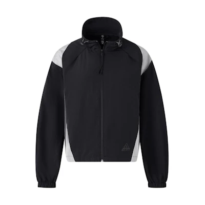 (Women) adidas Woven Logo Water-Repellent Sports Jacket Black Casual Loose Fit JP1454