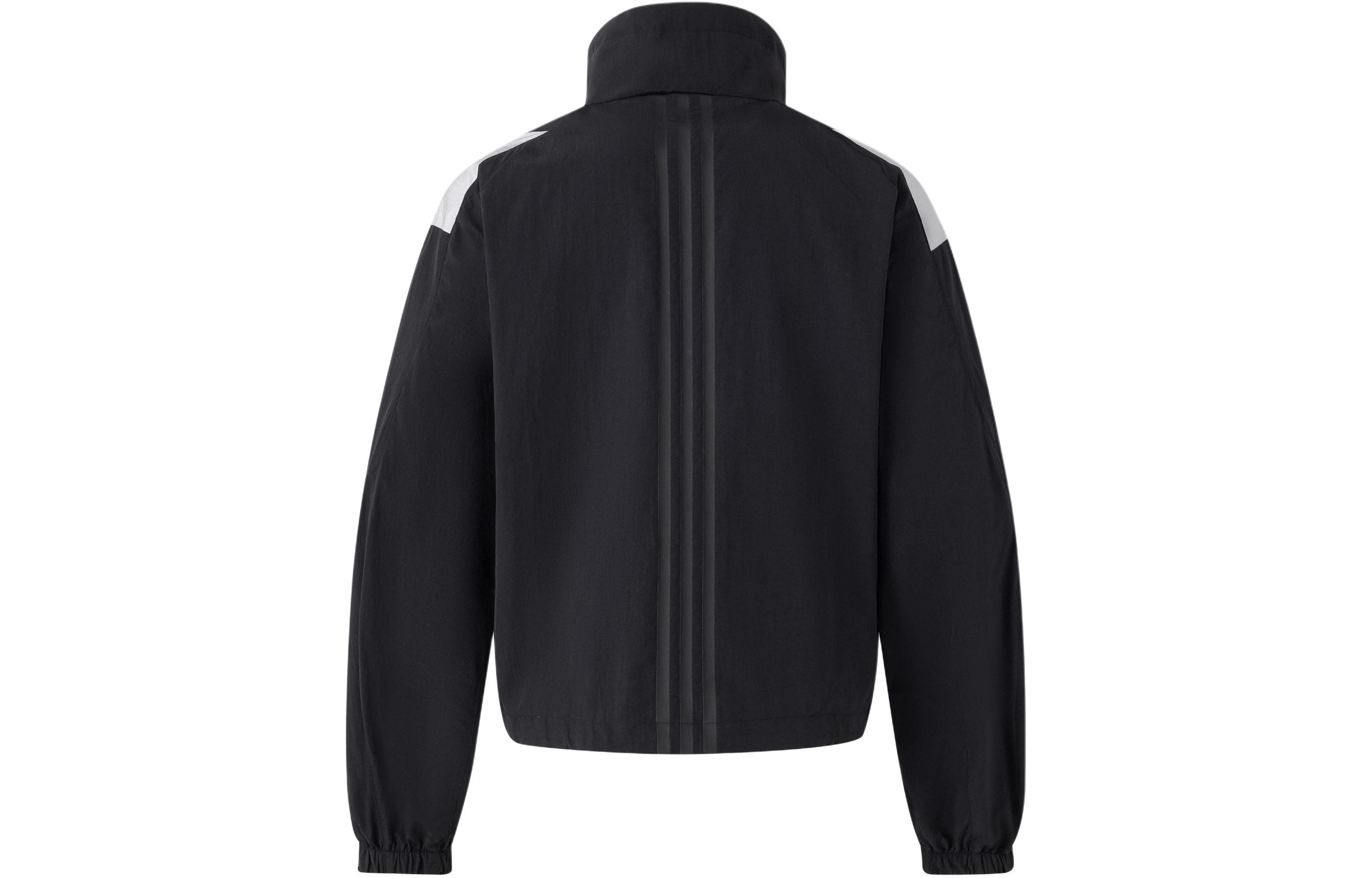 (Women) adidas Woven Logo Water-Repellent Sports Jacket Black Casual Loose Fit JP1454 圖 3