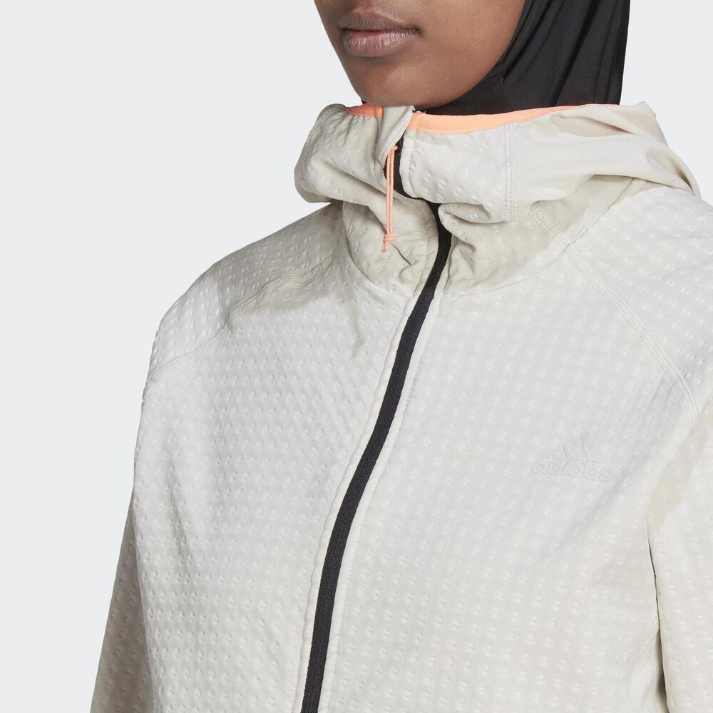 (Women) adidas X-City White Zip-Up Striped Jacket with Stand Collar HK6479 圖 7