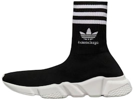 (Women) adidas x Balenciaga Speed Sneaker 'Black' 711198-WBDV1-1090 (Women) adidas x Balenciaga Speed Sneaker 'Black' 711198-WBDV1-1090