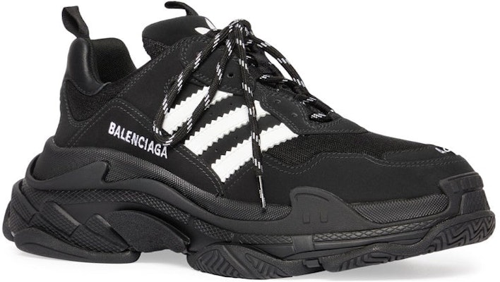(Women) adidas x Balenciaga Triple S Sneaker 'Black' 712764-W2ZB2-1090 Lookbook (Women) adidas x Balenciaga Triple S Sneaker 'Black' 712764-W2ZB2-1090