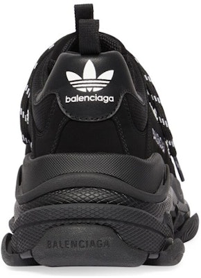 adidas originals x Balenciaga 巴黎世家 Triple S 網布 系帶 低幫 老爹鞋 女款 黑色 Purchase adidas originals x Balenciaga 巴黎世家 Triple S 網布 系帶 低幫 老爹鞋 女款 黑色