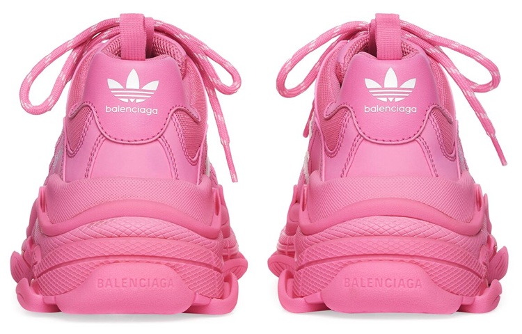 (W) adidas Balenciaga Triple S Sneaker 'Neon Pink' 圖 4