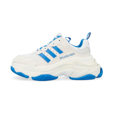 (W) adidas Balenciaga Triple S Sneaker 'White Blue'