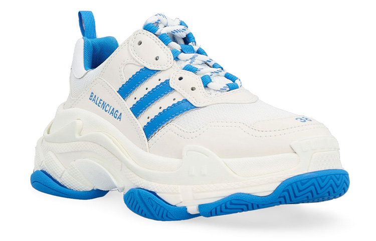 Order （女性）adidas x Balenciaga Triple S 運動鞋『白藍』  712764-W2ZB3-9040