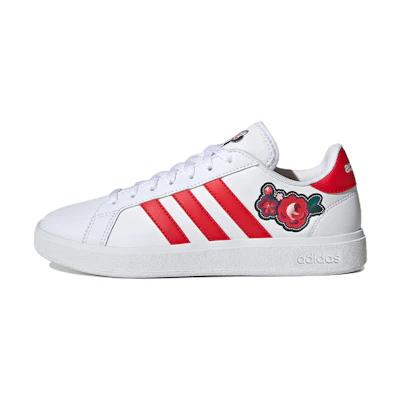 (W) adidas Disney Grand Court Base 2.0 Lifestyle Shoes 'White Vivid Red'