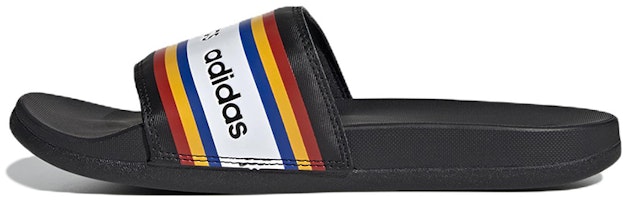 (Women) adidas x Farm Rio Adilette Comfort Slides 'Black White' EF0854 (Women) adidas x Farm Rio Adilette Comfort Slides 'Black White' EF0854