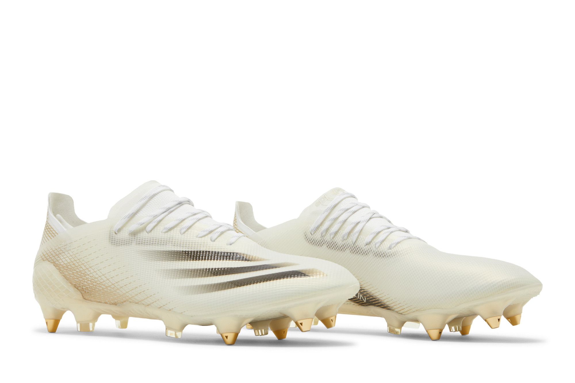 Cheap (W) adidas X Ghosted.1 SG ''Weiß Metallic Gold Melange'' EG8260