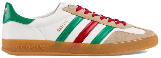 (W) Adidas x Gucci Gazelle 'Putih Hijau Merah' 726488-AAA43-9547 Order (W) Adidas x Gucci Gazelle 'Putih Hijau Merah' 726488-AAA43-9547