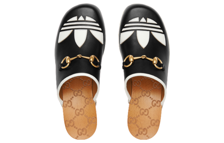 Lookbook (W) 아디다스 x 구찌 GG 클로그 (블랙) 702218-DTNP0-1060