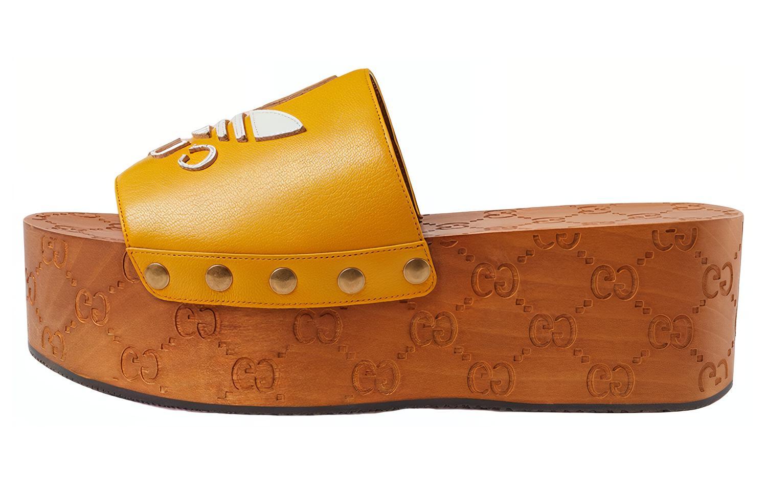 (Women) Adidas x Gucci GG Clog 'Yellow' 707286-D3VF0-7660