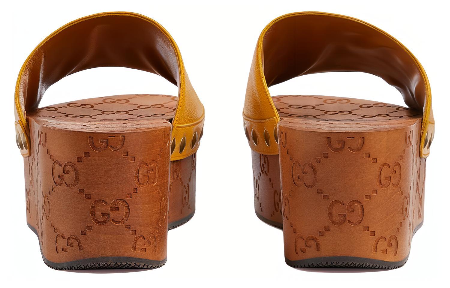 Lookbook (W) グッチ×アディダス GGクロッグ (イエロー) 707286-D3VF0-7660