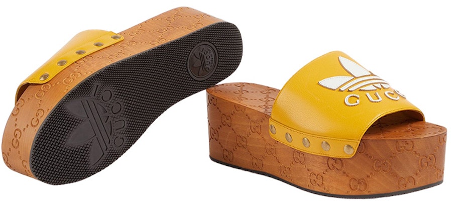 (Women) Adidas x Gucci GG Clog 'Yellow' 707286-D3VF0-7660 Shop (Women) Adidas x Gucci GG Clog 'Yellow' 707286-D3VF0-7660