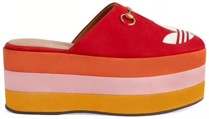 (Women) Adidas x Gucci GG Platform Sandal 'Red Suede' 702209-DE8X0-6560 Order (Women) Adidas x Gucci GG Platform Sandal 'Red Suede' 702209-DE8X0-6560