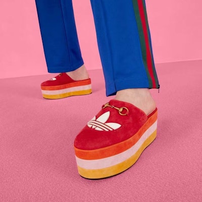 (Women) Adidas x Gucci GG Platform Sandal 'Red Suede' 702209-DE8X0-6560 Purchase (Women) Adidas x Gucci GG Platform Sandal 'Red Suede' 702209-DE8X0-6560