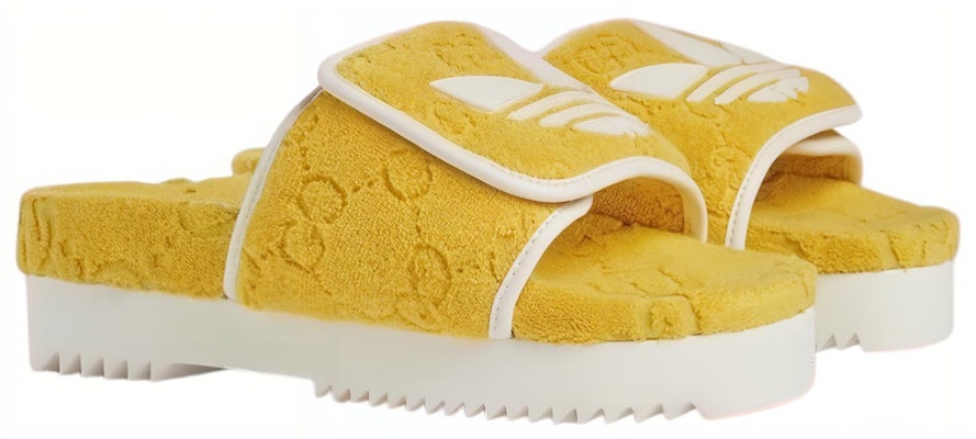 (Women) Adidas x Gucci GG Platform Sandal 'Yellow Cotton Sponge' 702398-UU010-7171 Order (Women) Adidas x Gucci GG Platform Sandal 'Yellow Cotton Sponge' 702398-UU010-7171