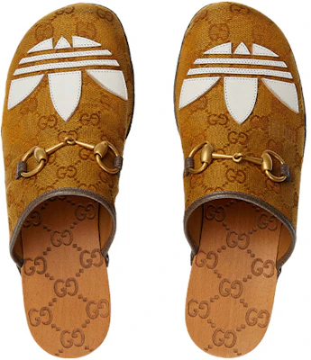 (W) adidas x Gucci Horsebit Clog ''GG Monogram'' Clogs Schuhe 702237-UWV10-7161 Lookbook (W) adidas x Gucci Horsebit Clog ''GG Monogram'' Clogs Schuhe 702237-UWV10-7161