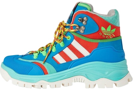 (W) (女性用) グッチ アディダス x キャンバス レースアップ ショートブーツ 'ブルーグリーン' 721396-FAAXA-7541 721396-FAAXA-7541 Buy (W) (女性用) グッチ アディダス x キャンバス レースアップ ショートブーツ 'ブルーグリーン' 721396-FAAXA-7541 721396-FAAXA-7541