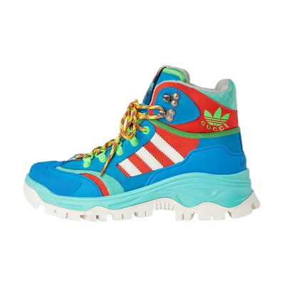 (W) Adidas Gucci Lace Up Boot 'Blue Red'