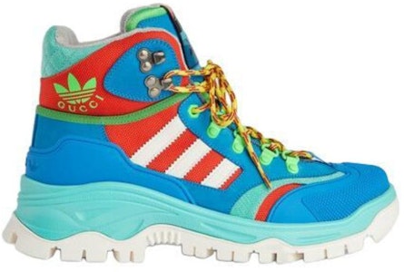 (W) (女性用) グッチ アディダス x キャンバス レースアップ ショートブーツ 'ブルーグリーン' 721396-FAAXA-7541 721396-FAAXA-7541 Order (W) (女性用) グッチ アディダス x キャンバス レースアップ ショートブーツ 'ブルーグリーン' 721396-FAAXA-7541 721396-FAAXA-7541