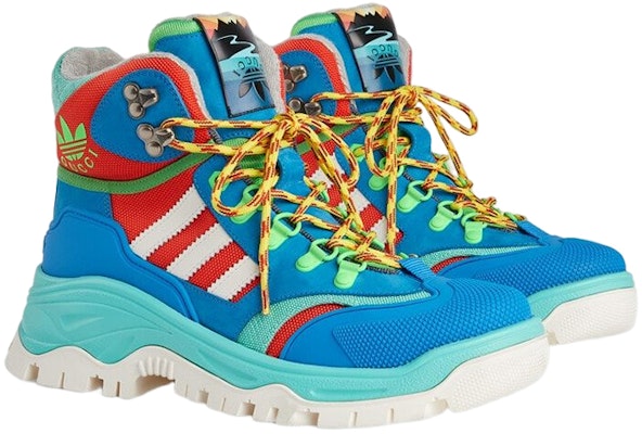 (Women) Adidas x Gucci Lace Up Boot 'Blue Red' 721396-FAAXA-7541 Lookbook (Women) Adidas x Gucci Lace Up Boot 'Blue Red' 721396-FAAXA-7541