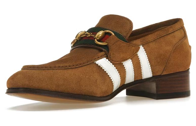 Lookbook (W) 阿迪达斯 x 古驰 乐福鞋 '淡棕色绒面革' 702284-1DPM0-2860
