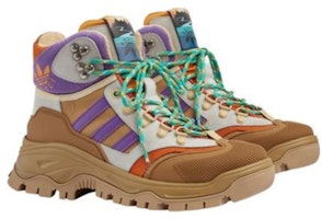 (W) グッチ×アディダス コラボブーツ (茶紫) 721394-FAAW5-9762 Lookbook (W) グッチ×アディダス コラボブーツ (茶紫) 721394-FAAW5-9762