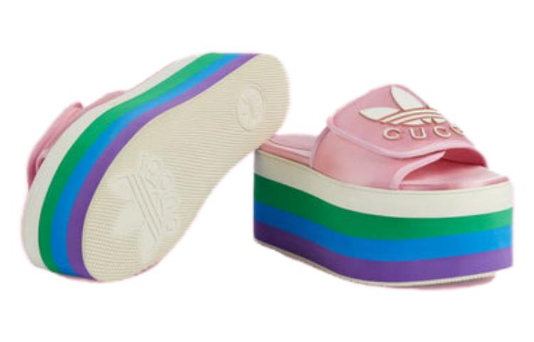 (W) Adidas Gucci Platform Sandal 'Pink Silk' 圖 6