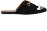 Order (W) adidas x Gucci Trefoil Slipper 'Hitam Suede' 702211-DE8X0-1060