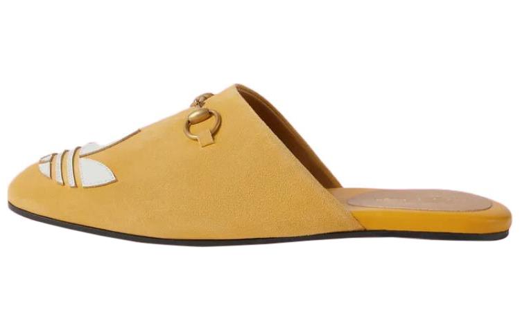 (W) Adidas Gucci Trefoil Slipper 'Yellow Suede'