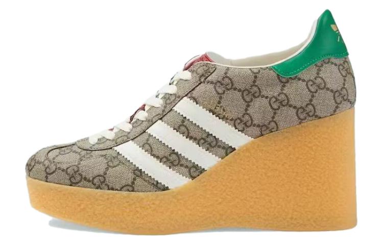 (Women) Adidas x Gucci Wedge Gazelle 'Beige GG Monogram' 725655-FAAR3-9751