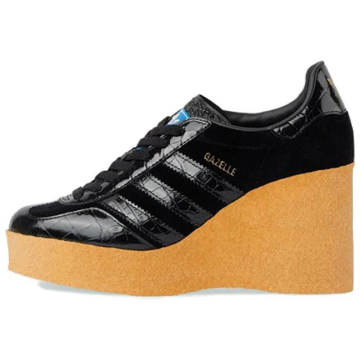 (Women) Adidas x Gucci Wedge Gazelle 'Black Croc'