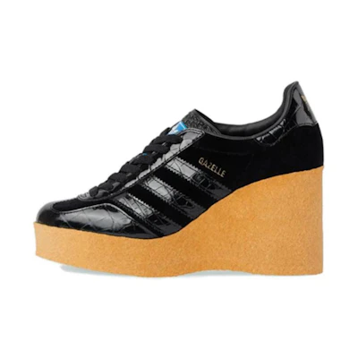 (W) Adidas Gucci Wedge Gazelle 'Black Croc'