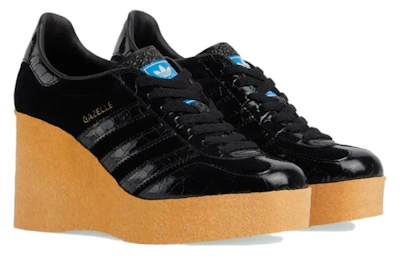 (Women) Adidas x Gucci Wedge Gazelle 'Black Croc'