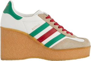 (Women) Adidas x Gucci Wedge Gazelle 'White Green Red' 725628-AAA43-9547 (Women) Adidas x Gucci Wedge Gazelle 'White Green Red' 725628-AAA43-9547