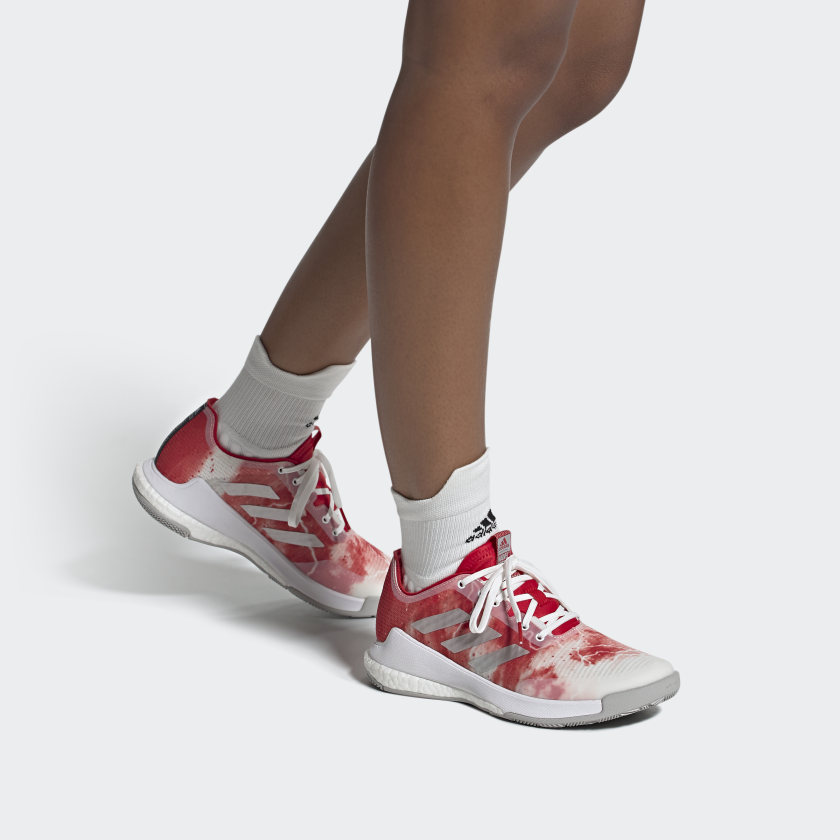 Sizing 漫威 x adidas Crazyflight 耐磨防滑排球鞋 女款 紅白