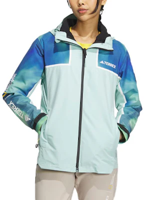 (Women) adidas x National Geographic Rain Rdy Outdoor Jacket Waterproof Windproof Teal IL8984 Order (Women) adidas x National Geographic Rain Rdy Outdoor Jacket Waterproof Windproof Teal IL8984