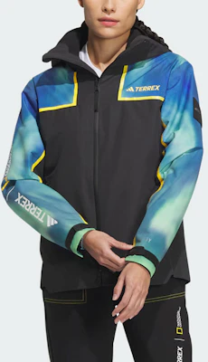 (Women) adidas x National Geographic Rain RDY Waterproof Jacket Black IL8983 Shop (Women) adidas x National Geographic Rain RDY Waterproof Jacket Black IL8983