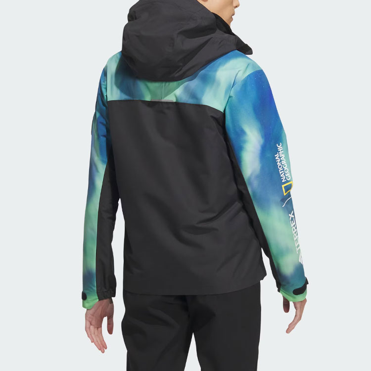 (Women) adidas National Geographic Rain RDY Waterproof Jacket Black IL8983 圖 5