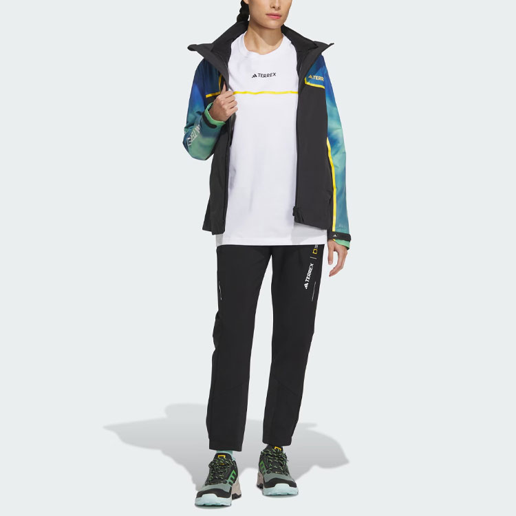 (Women) adidas National Geographic Rain RDY Waterproof Jacket Black IL8983 圖 10