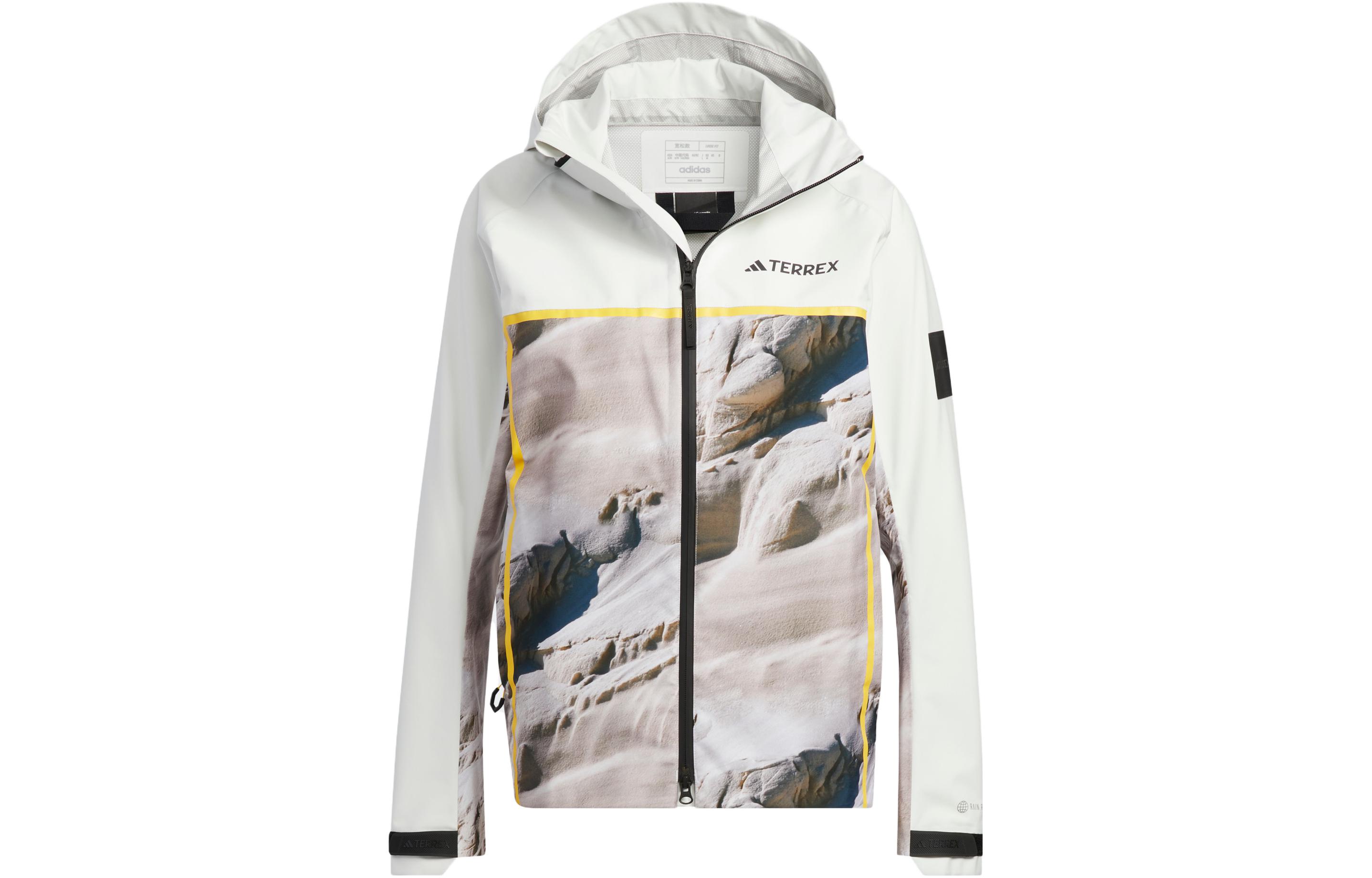 Order (W) adidas x Scenic 印花防水風衣外套 女款 漢白色 IC1991