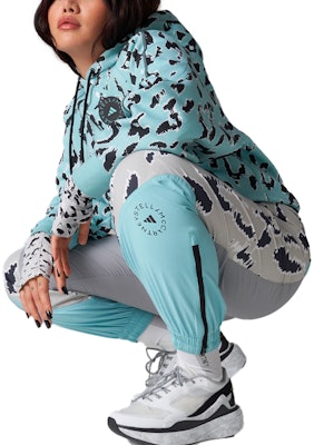 (Women) adidas x Stella McCartney All-Over Print Hoodie Mint Green Casualwear HA8909 Details for (Women) adidas x Stella McCartney All-Over Print Hoodie Mint Green Casualwear HA8909