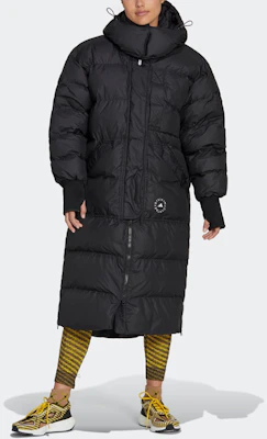(Women) adidas x Stella McCartney Black Long Puffer Coat with Logo Pocket Print HI6082 Lookbook (Women) adidas x Stella McCartney Black Long Puffer Coat with Logo Pocket Print HI6082