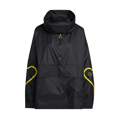 (Women) adidas Stella McCartney Half-Zip Drawstring Jacket Black. HG6886