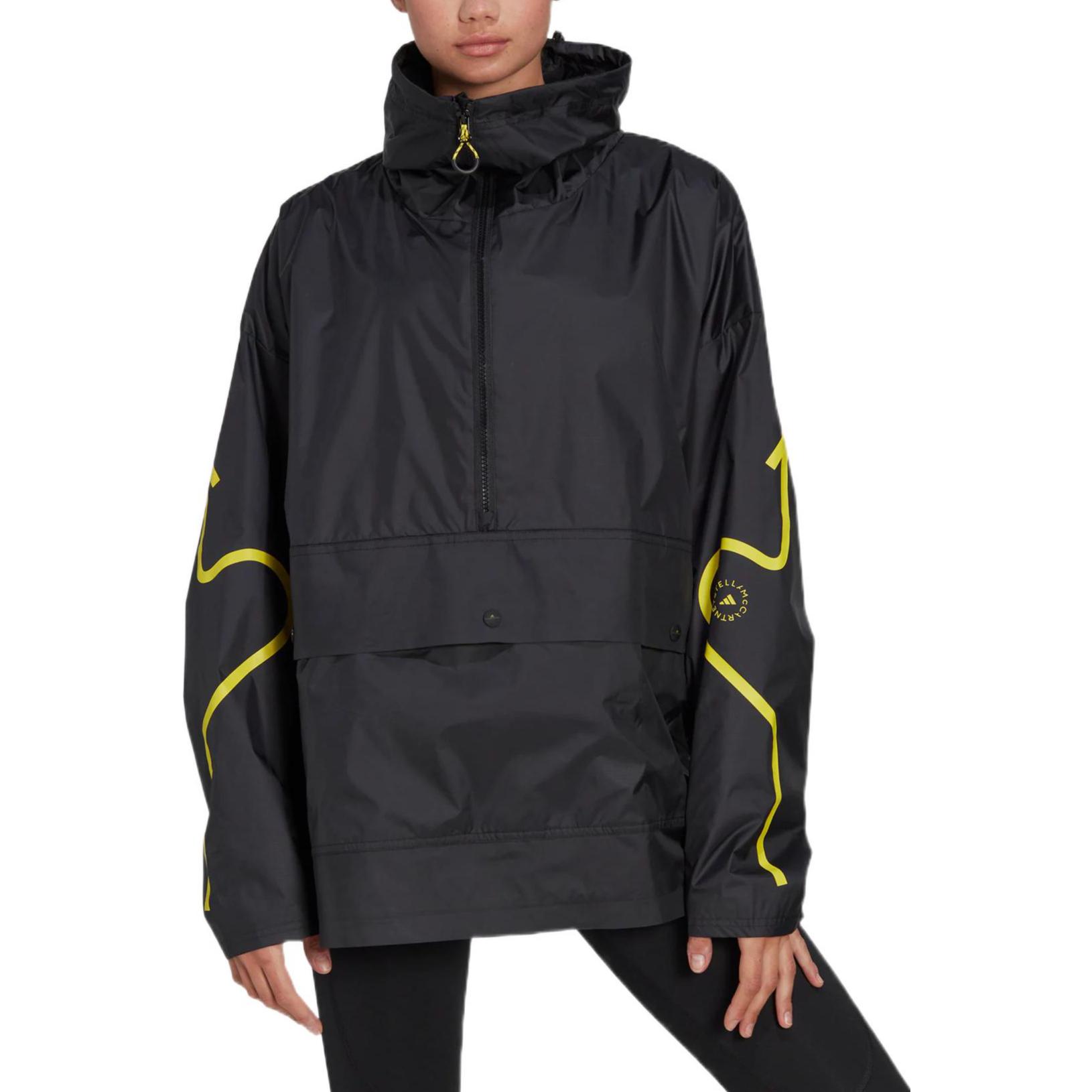 (Women) adidas Stella McCartney  Half-Zip Drawstring Jacket Black. HG6886 圖 4