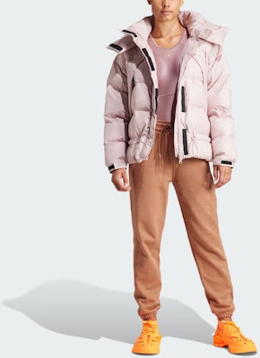 (W) adidas x Stella McCartney Jaket Berlapis Pink Logo Print Panjang Sederhana IT5745 Purchase (W) adidas x Stella McCartney Jaket Berlapis Pink Logo Print Panjang Sederhana IT5745