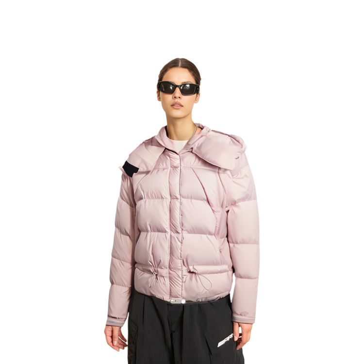 Details for (W) adidas x Stella McCartney Jaket Berlapis Pink Logo Print Panjang Sederhana IT5745